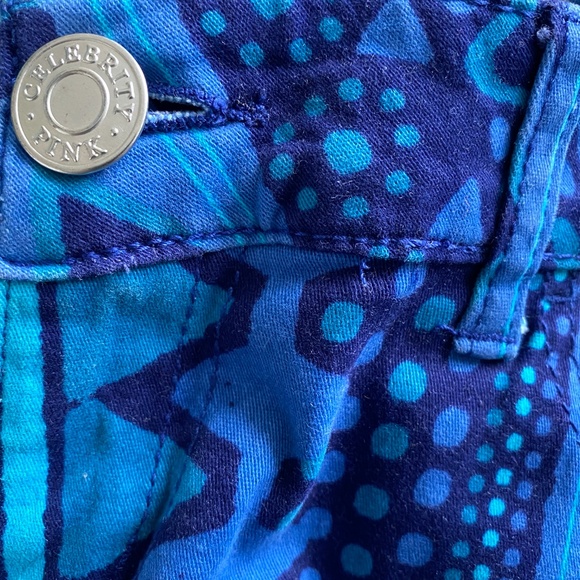 Celebrity Pink Moroccan Blue Pattern Jeans - Picture 8 of 9